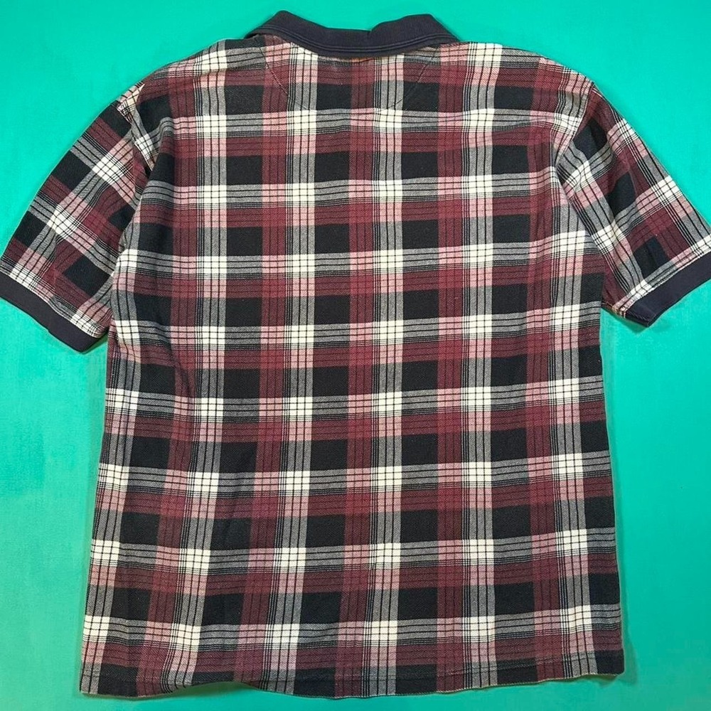 Vintage 90s bugle boy plaid polo shirt collared vtg 1990s bugle boy plaid shirt - Picture 6 of 6